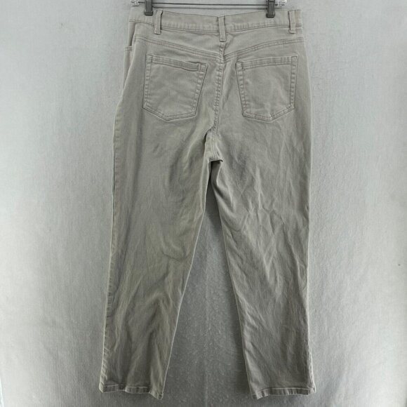 Gloria Vanderbilt Jeans W Sz 10 Gray Amanda High-Rise Stretch Denim Medium Wash - Picture 2 of 10